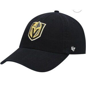 NEW Men's Vegas Golden Knights '47 Black Team Clean Up Adjustable Hat, NHL
